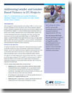 Addressing Gender and Gender-Based Violence in IFC Projects