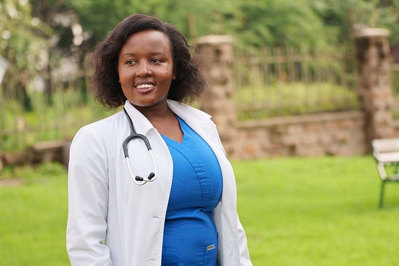 Mellany Murgor, a doctor at Nairobi Hospital in Nairobi, Kenya.