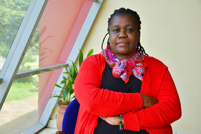 A portrait of Jackline Chibai, director of Strategy and Quality Assurance Services at Strathmore University in Kenya.