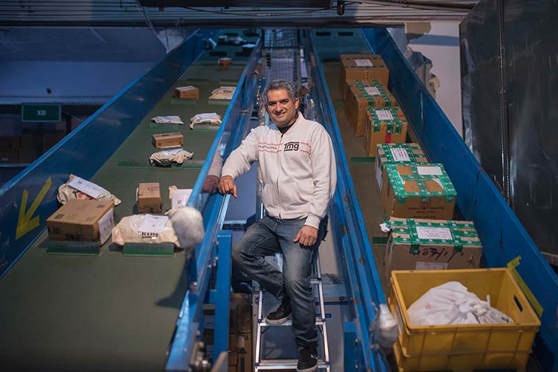 Prashant Tandon, CEO of 1mg, at a company warehouse in New Delhi.