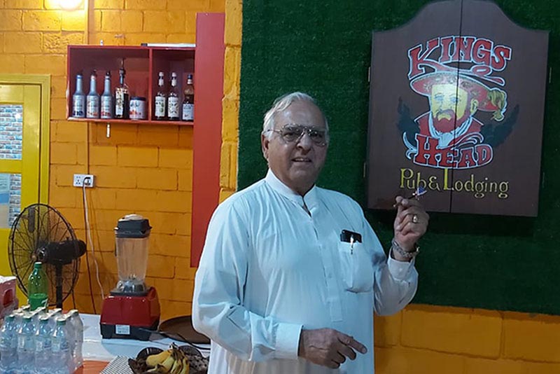 Tahir Ali Khan, owner of the Classic Scene Café in Islamabad.