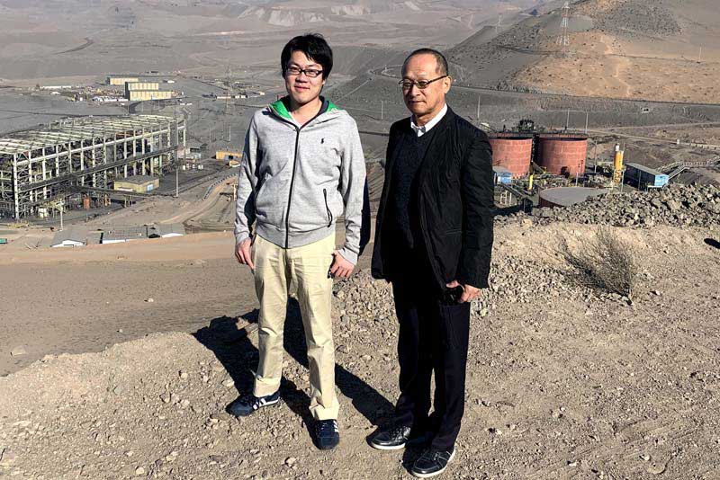 Ogawa In Copiapo, Chile during a business trip in 2019 - visiting a mining site where desalinated water were supplied to reduce extraction of ground water.