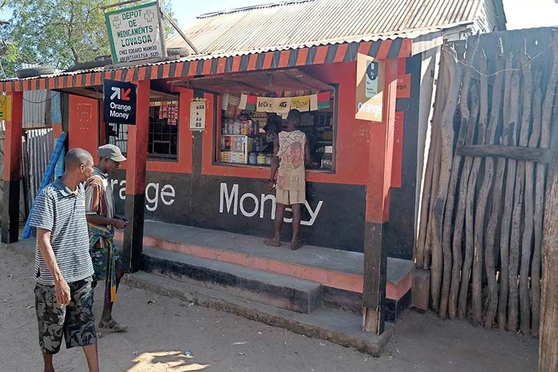 An Orange Money's proximity cash point in Ankatsakatsa Sud.